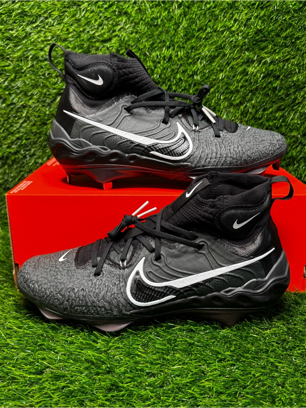 Size 12 - Mens Nike Alpha Huarache NXT Mid Metal Baseball Cleats - DJ6517-010